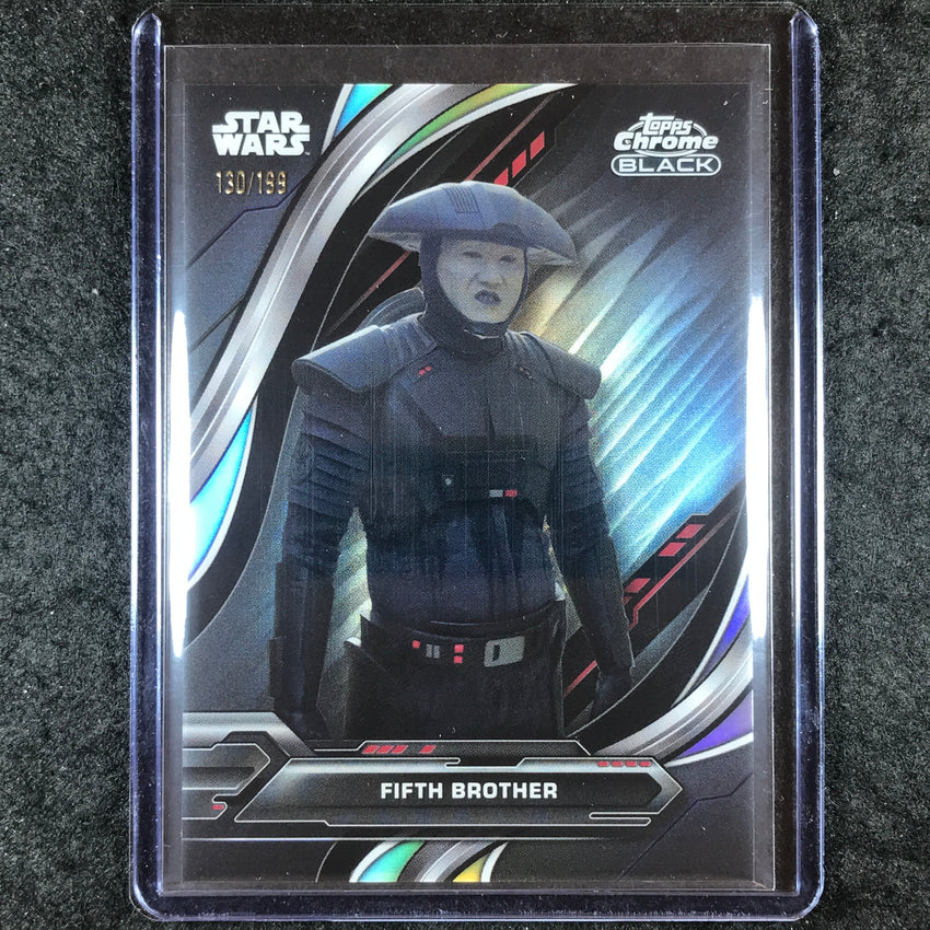 2024 Star Wars Chrome Black FIFTH BROTHER Base Rainbow Refractor 130/199 #72