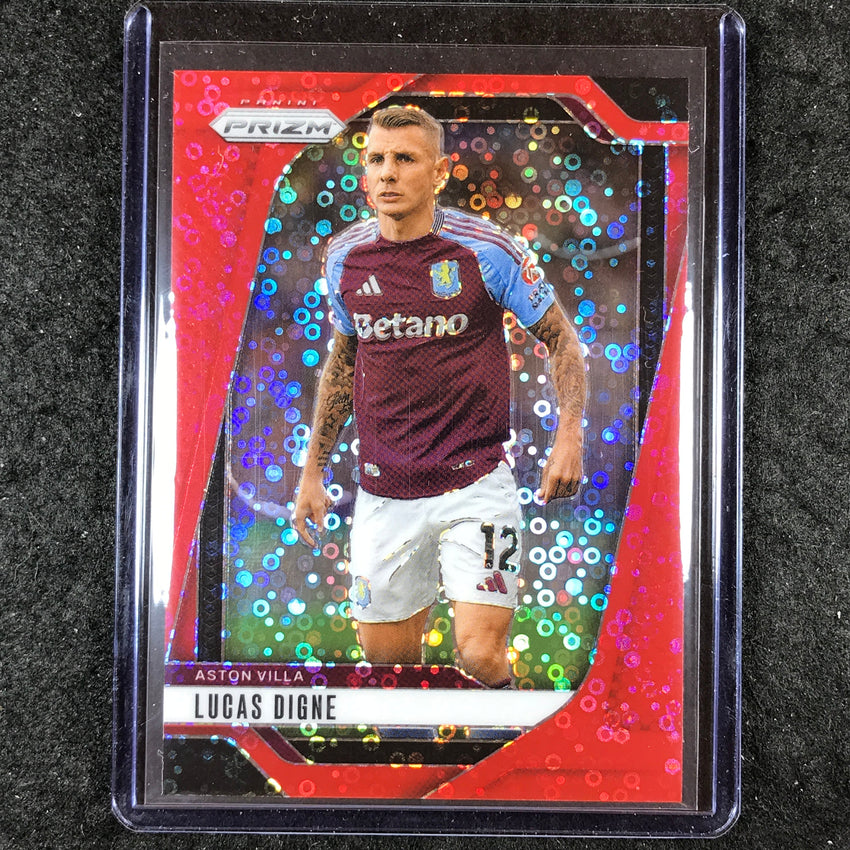 2024-25 Prizm EPL LUCAS DIGNE Breakaway Red 4/49 #55