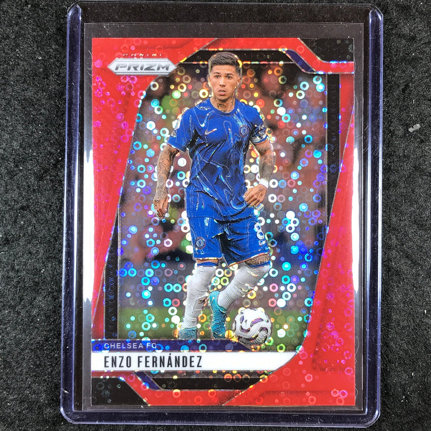 2024-25 Prizm EPL ENZO FERNANDEZ Breakaway Red 37/49 #89