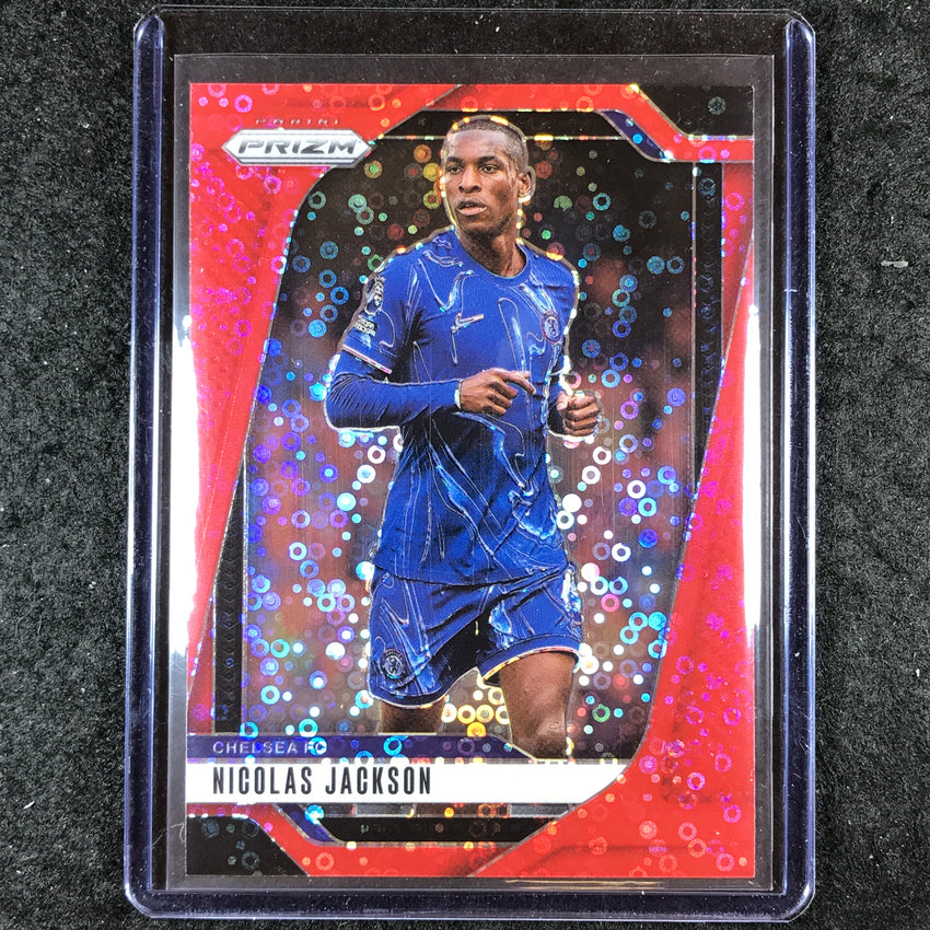 2024-25 Prizm EPL NICOLAS JACKSON Breakaway Red 30/49 #99