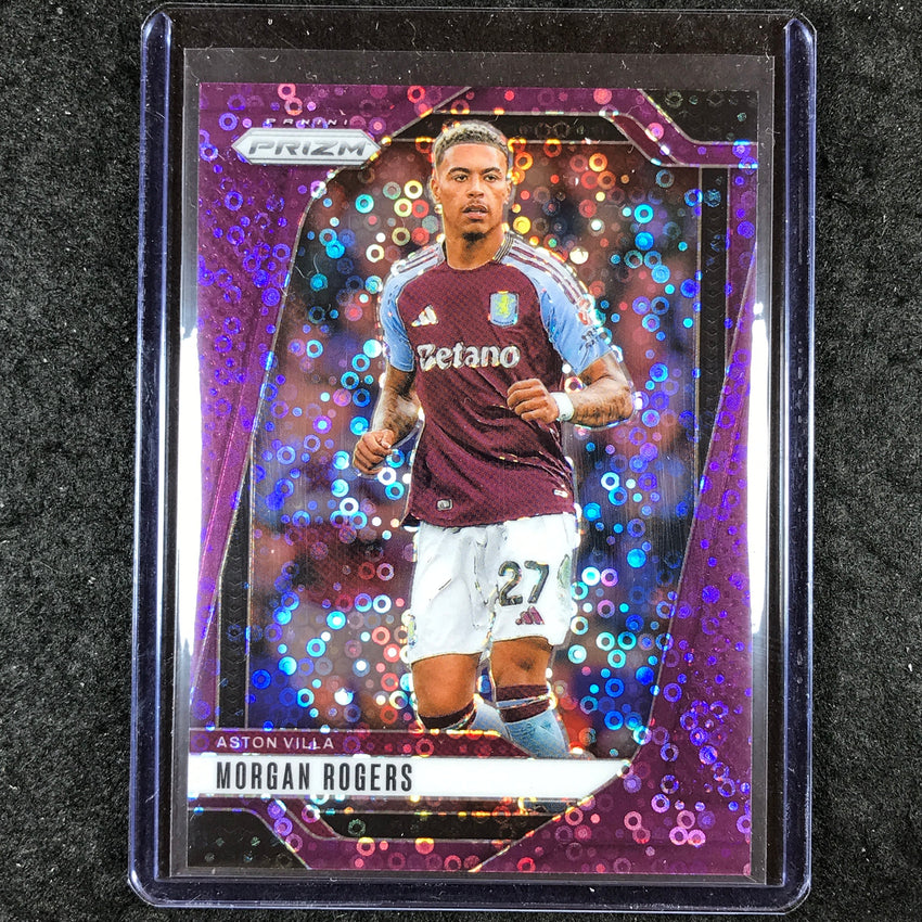 2024-25 Prizm EPL MORGAN ROGERS Breakaway Purple 23/25 #66