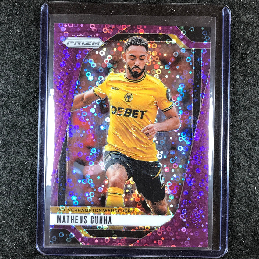 2024-25 Prizm EPL MATHEUS CUNHA Breakaway Purple 8/25 #221