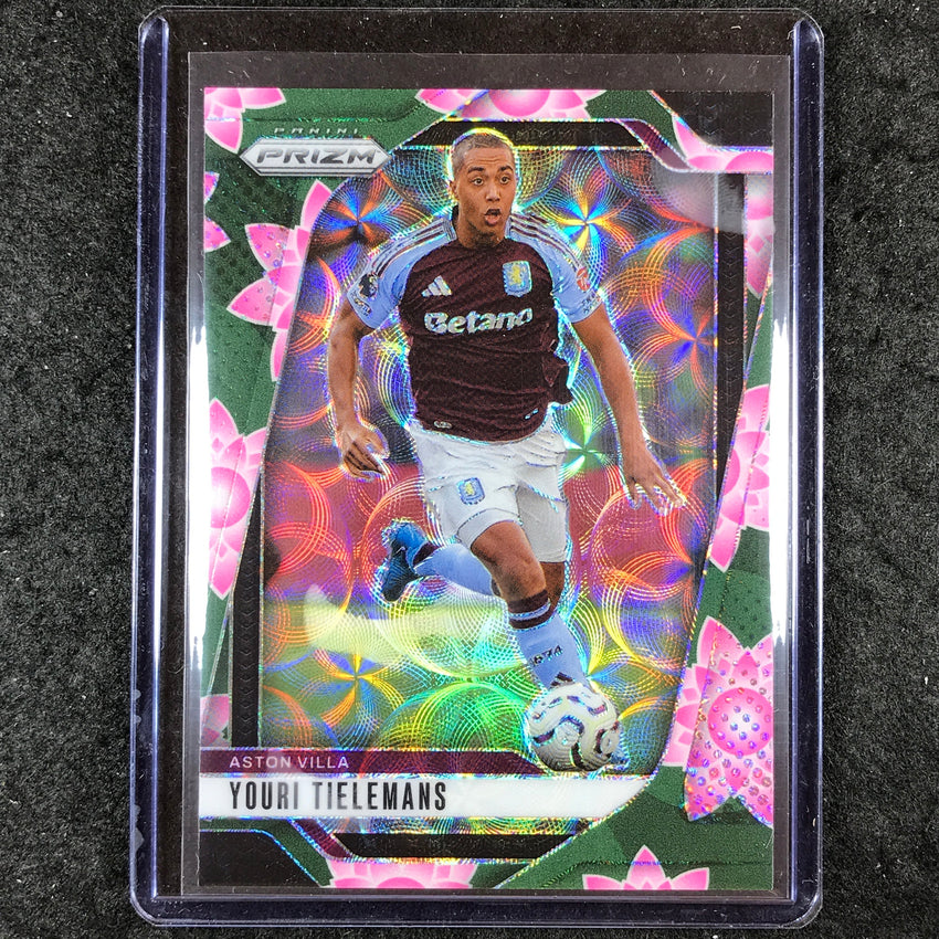 2024-25 Prizm EPL YOURI TIELEMANS Breakaway Lotus Flower 6/18 #56