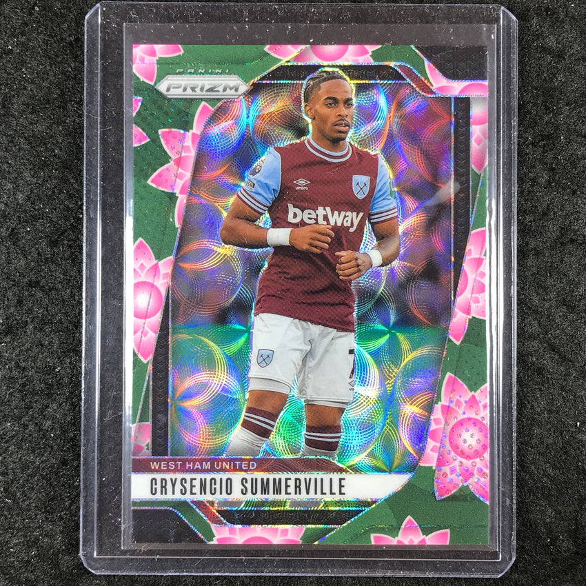 2024-25 Prizm EPL CRYSENCIO SUMMERVILLE Breakaway Lotus Flower 11/18 #153