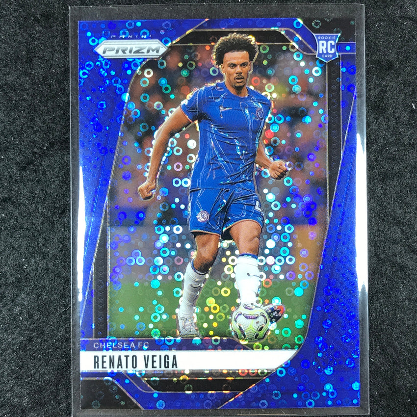 2024-25 Prizm EPL RENATO VEIGA Rookie Breakaway Blue 37/99 #92