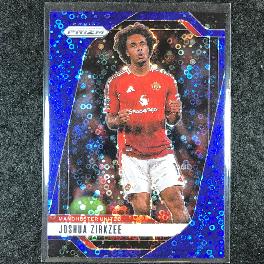 2024-25 Prizm EPL JOSHUA ZIRKZEE Breakaway Blue 64/99 #128