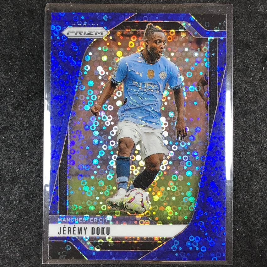 2024-25 Prizm EPL JEREMY DOKU Breakaway Blue 84/99 #6