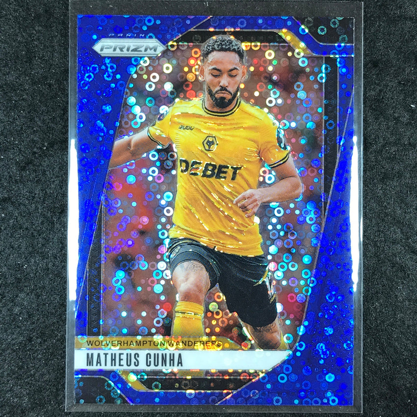 2024-25 Prizm EPL MATHEUS CUNHA Breakaway Blue 4/99 #221