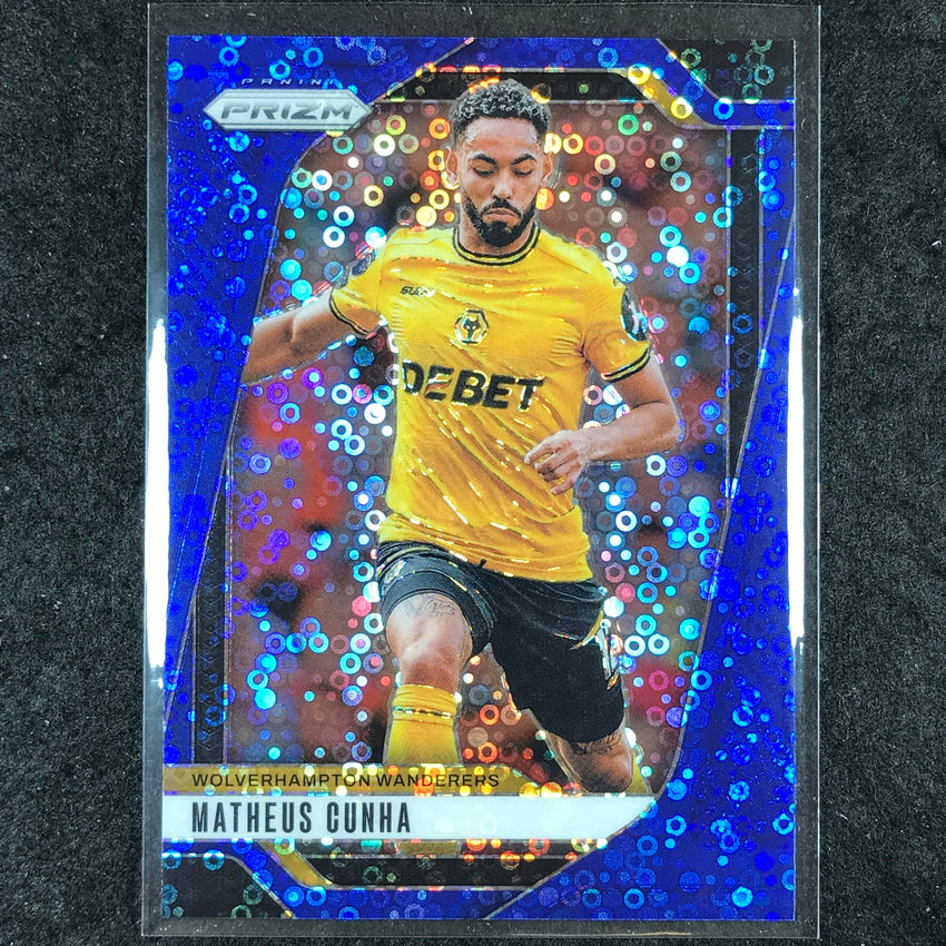 2024-25 Prizm EPL MATHEUS CUNHA Breakaway Blue 44/99 #221