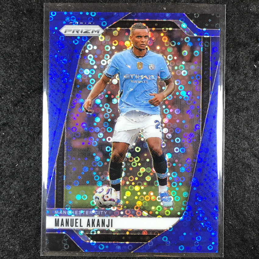 2024-25 Prizm EPL MANUEL AKANJI Breakaway Blue 18/99 #18