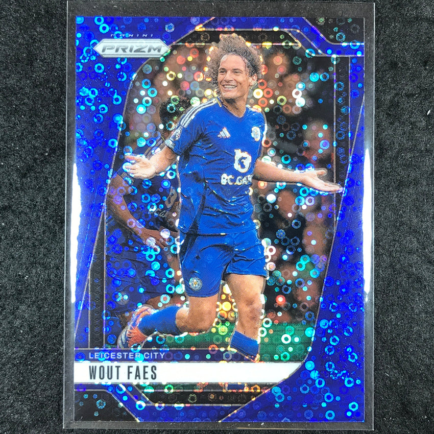 2024-25 Prizm EPL WOUT FAES Breakaway Blue 56/99 #266