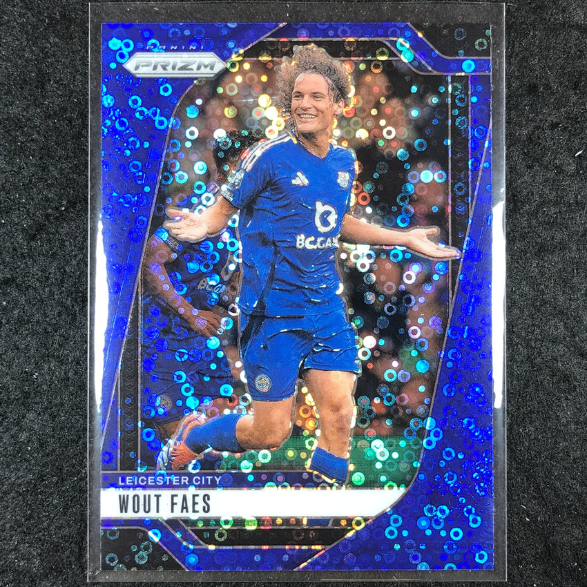 2024-25 Prizm EPL WOUT FAES Breakaway Blue 59/99 #266
