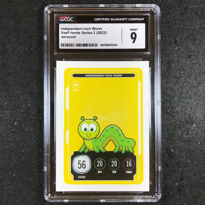 VeeFriends Series 2 INDEPENDENT INCH WORM Core CGC 9 (144)