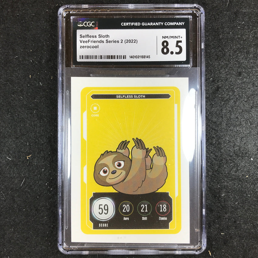 VeeFriends Series 2 SELFLESS SLOTH Core CGC 8.5 (145)