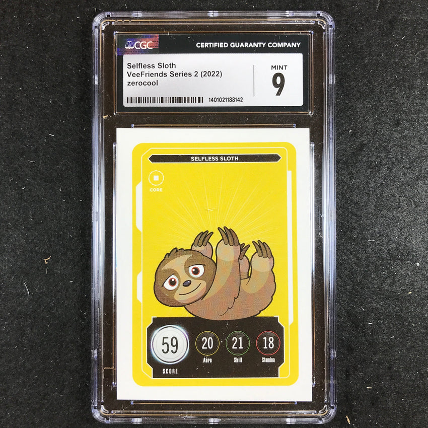 VeeFriends Series 2 SELFLESS SLOTH Core CGC 9 (142)
