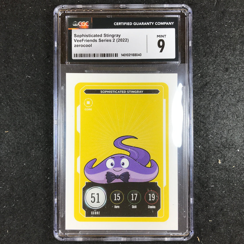 VeeFriends Series 2 SOPHISTICATED STINGRAY Core CGC 9 (040)