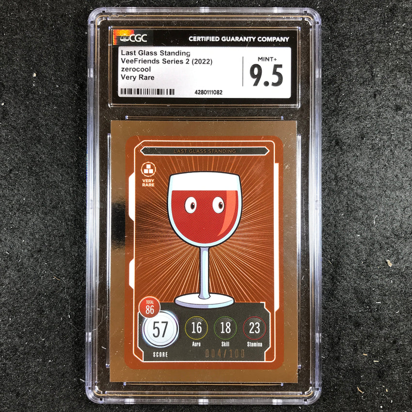 VeeFriends S2 Gary Vee Owned LAST GLASS STANDING Very Rare 4/100 CGC 9.5 (082)
