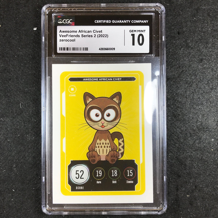 VeeFriends Series 2 Gary Vee Owned AWESOME AFRICAN CIVET Core CGC 10 (009)