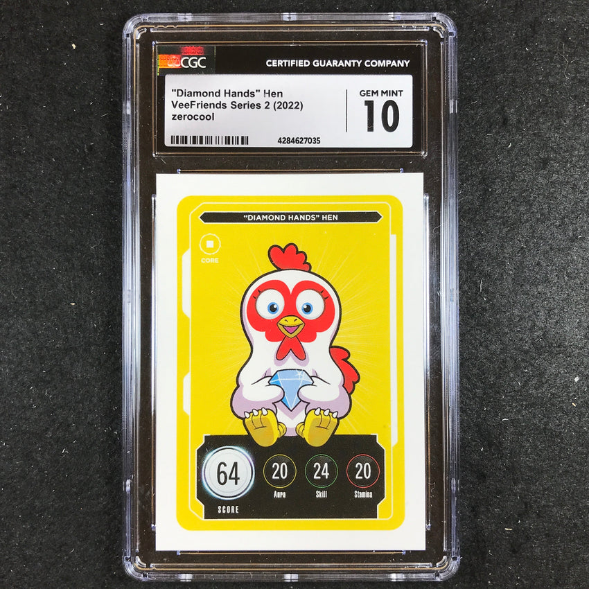 VeeFriends Series 2 Gary Vee Owned "DIAMOND HANDS" HEN Core CGC 10 (035)