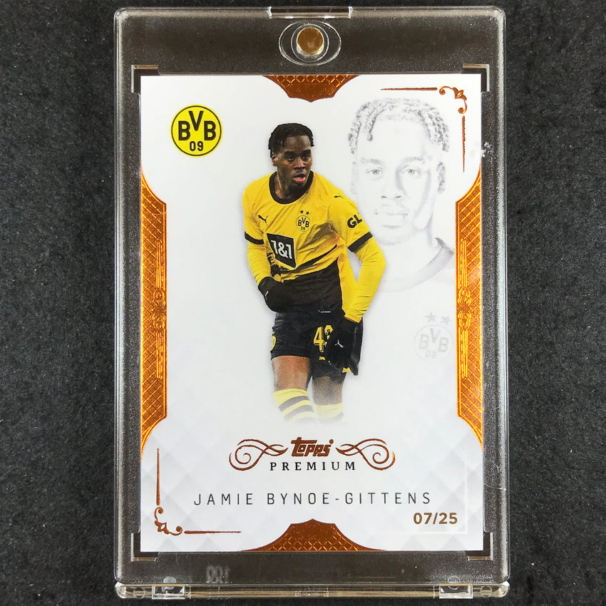 2023-24 Topps Premium Borussia Dortmund JAMIE BYNOE-GITTENS Base Bronze 7/25