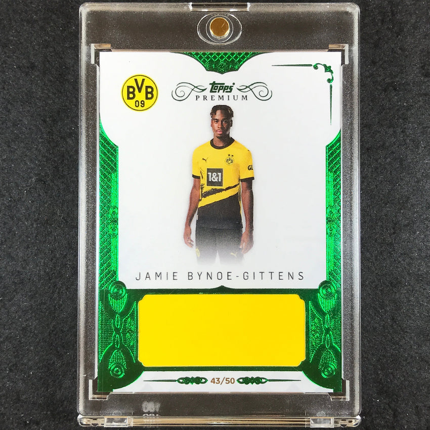 2023-24 Topps Premium Borussia Dortmund JAMIE BYNOE-GITTENS Relic Green 43/50