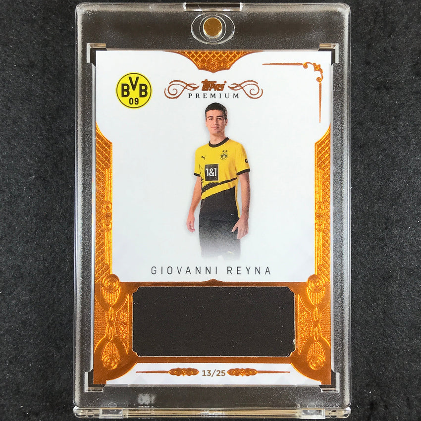 2023-24 Topps Premium Borussia Dortmund GIOVANNI REYNA Jersey Relic Bronze 13/25
