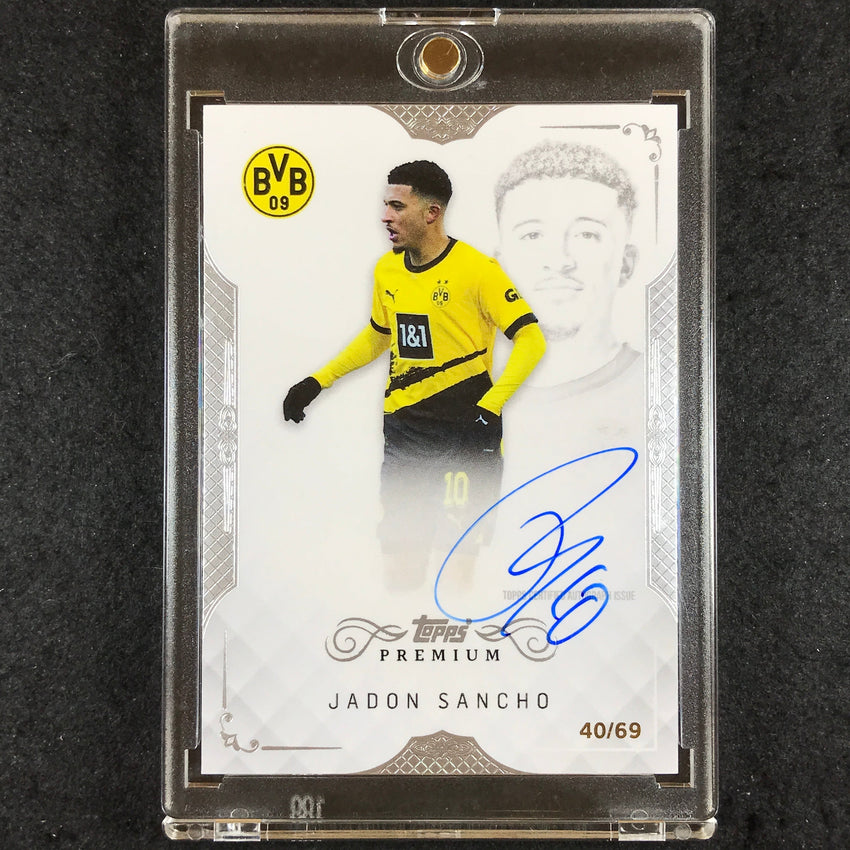 2023-24 Topps Premium Borussia Dortmund JADON SANCHO Premium Auto 40/69