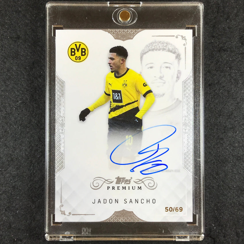2023-24 Topps Premium Borussia Dortmund JADON SANCHO Premium Auto 50/69