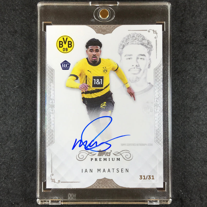 2023-24 Topps Premium Borussia Dortmund IAN MAATSEN Premium Rookie Auto 31/31
