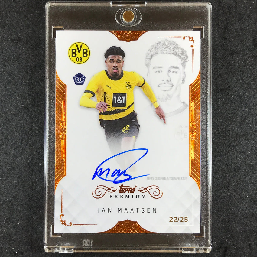 2023-24 Topps Premium Borussia Dortmund IAN MAATSEN Premium Rookie Auto 22/25