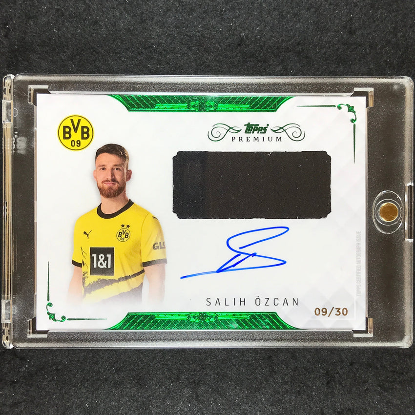 2023-24 Topps Premium Borussia Dortmund SALIH OZCAN Relic Auto Green 9/30