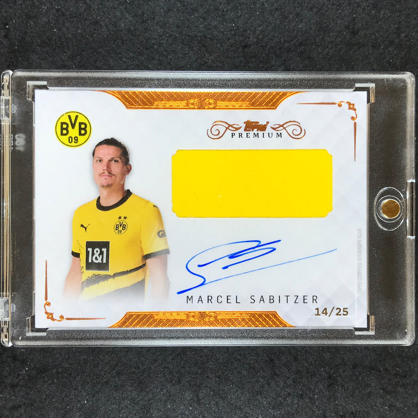 2023-24 Topps Premium Borussia Dortmund MARCEL SABITZER Relic Auto Bronze 14/25