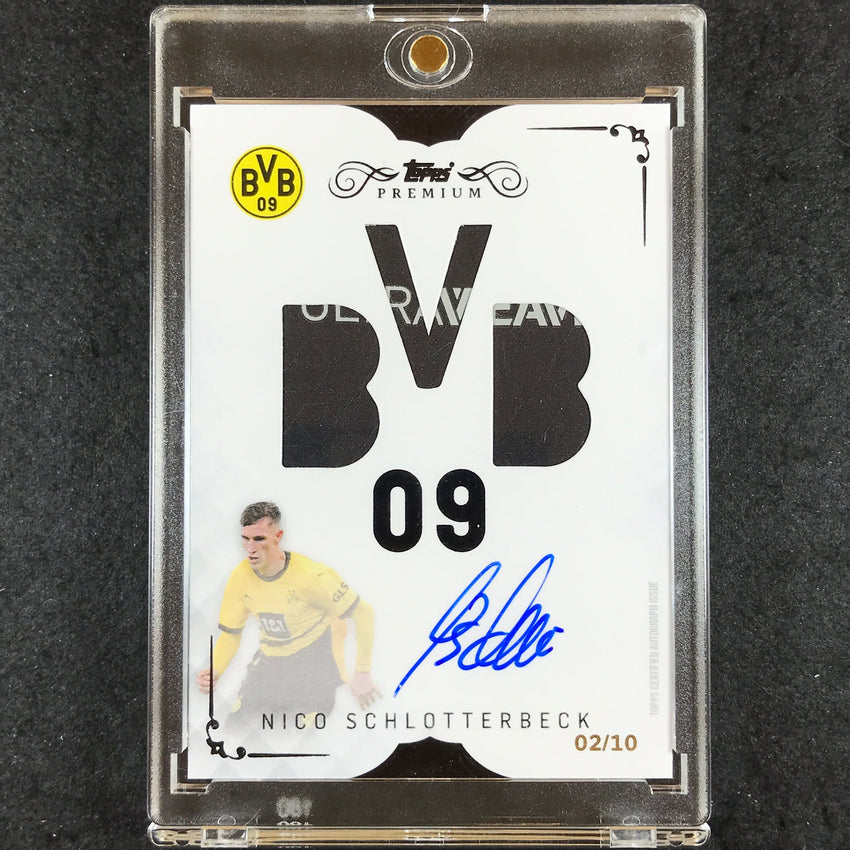 2023-24 Topps Premium Borussia Dortmund NICO SCHLOTTERBECK BVB09 Relic Auto 2/10