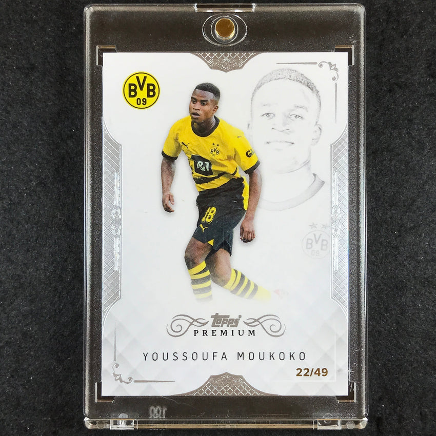 2023-24 Topps Premium Borussia Dortmund YOUSSOUFA MOUKOKO Base 22/49