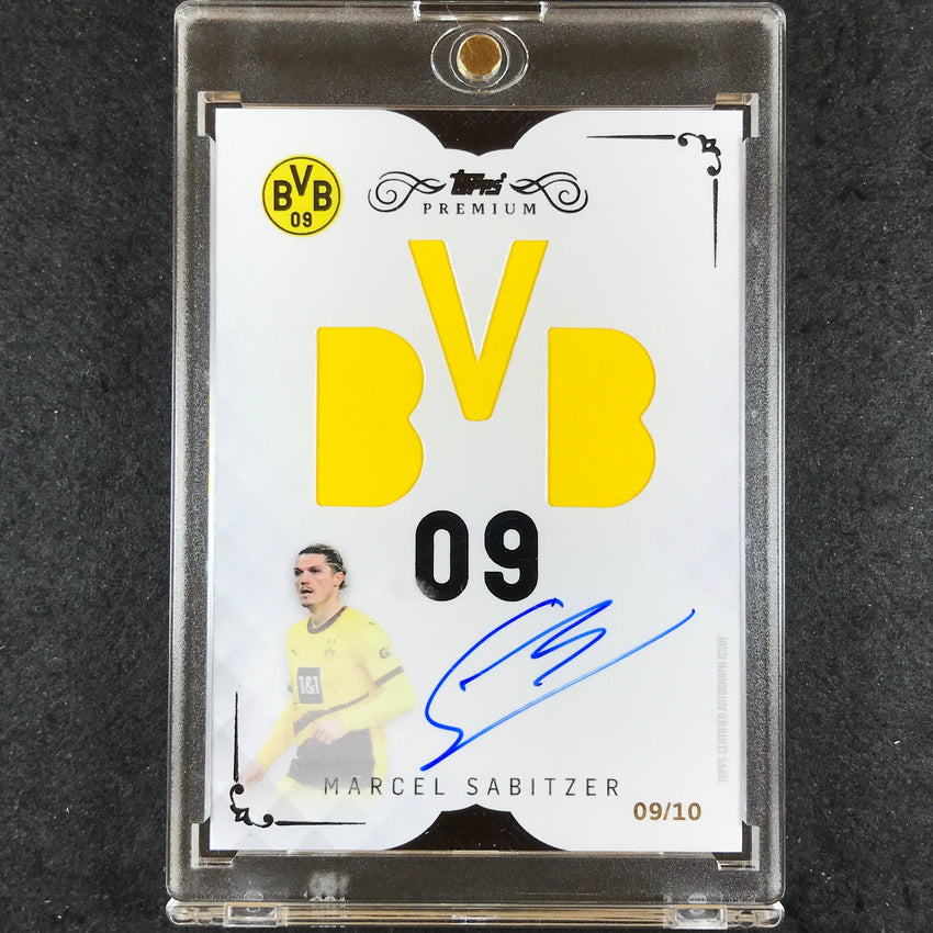 2023-24 Topps Premium Borussia Dortmund MARCEL SABITZER BVB09 Relic Auto 9/10