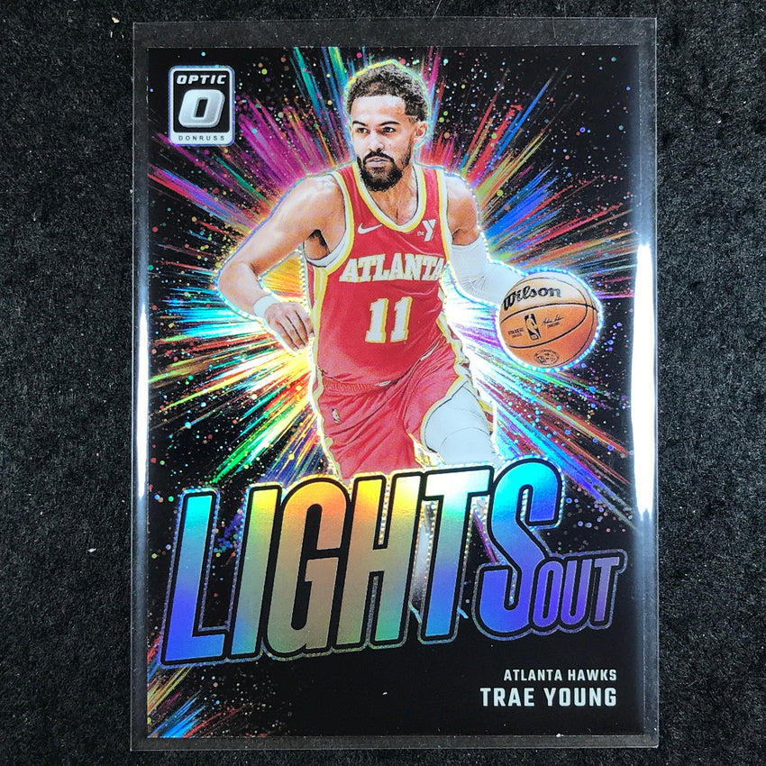 2024-25 Donruss Optic TRAE YOUNG Lights Out Silver Holo #2