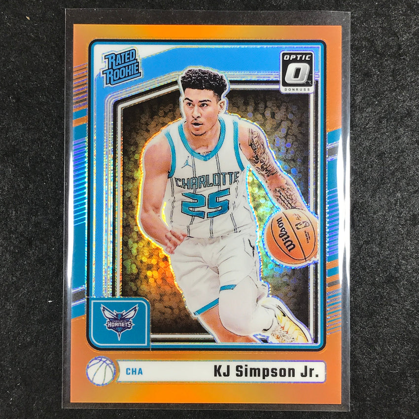 2024-25 Donruss Optic KJ SIMPSON JR. Rated Rookie Orange /175 #294
