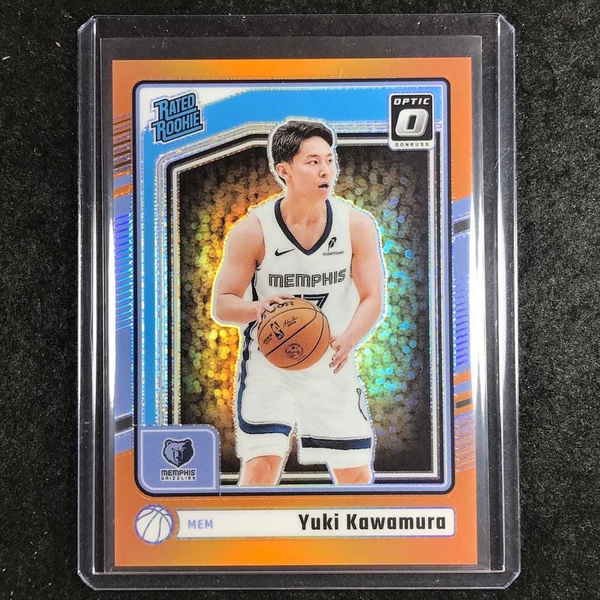 2024-25 Donruss Optic YUKI KAWAMURA Rated Rookie Orange /175 #287