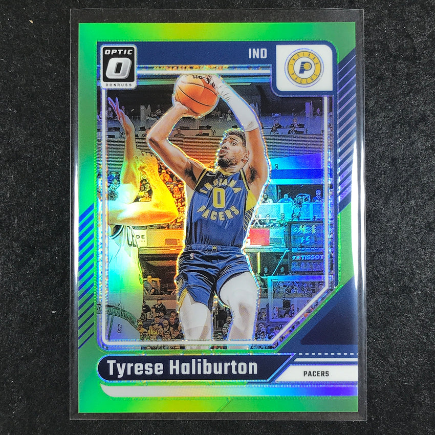 2024-25 Donruss Optic TYRESE HALIBURTON Base Lime Green /149 #215