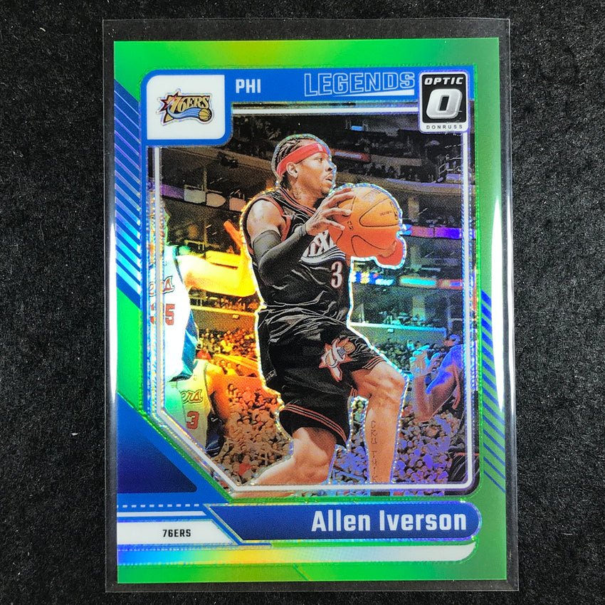 2024-25 Donruss Optic ALLEN IVERSON Legends Lime Green /149 #237