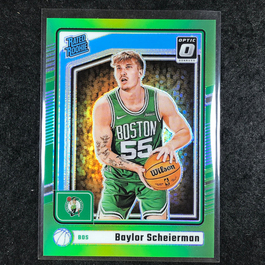 2024-25 Donruss Optic BAYLOR SCHEIERMAN Rated Rookie Lime Green /149 #263