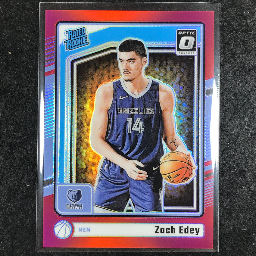2024-25 Donruss Optic ZACH EDEY Rated Rookie Red 78/99 #288