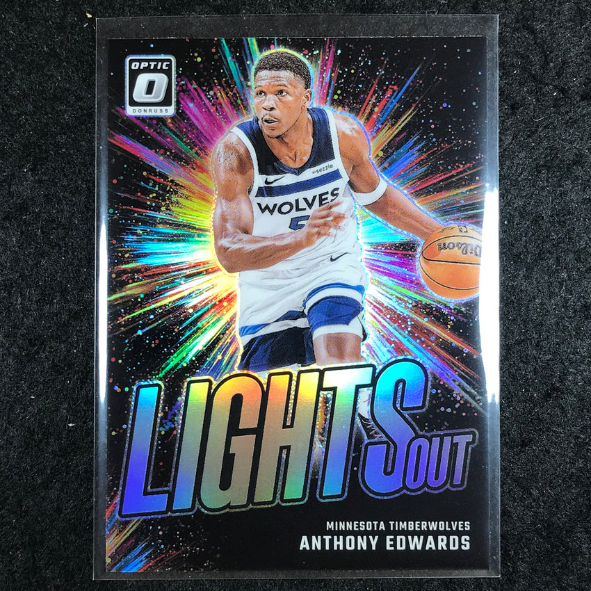 2024-25 Donruss Optic ANTHONY EDWARDS Lights Out Silver Holo #15