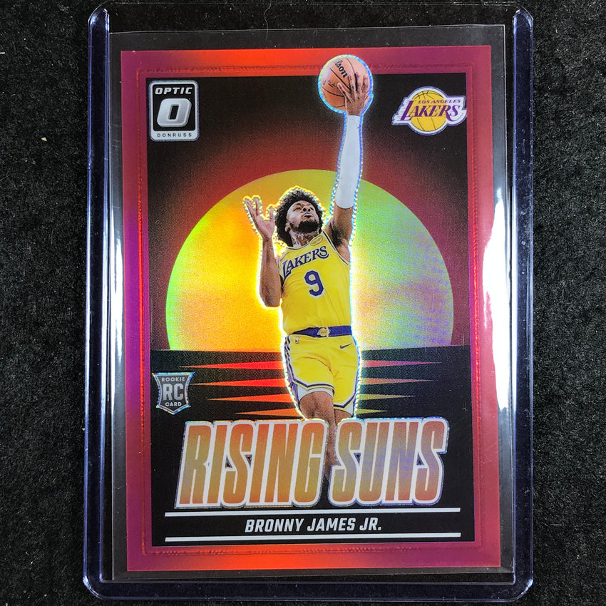 2024-25 Donruss Optic BRONNY JAMES JR. Rising Suns Rookie Red 35/99 #5