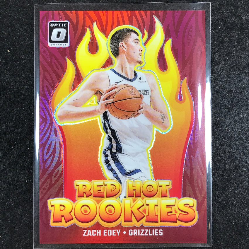2024-25 Donruss Optic ZACH EDEY Red Hot Rookies Red 12/99 #4
