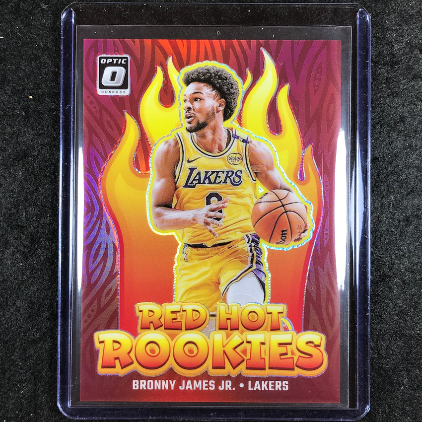 2024-25 Donruss Optic BRONNY JAMES JR. Red Hot Rookies Red 18/99 #8