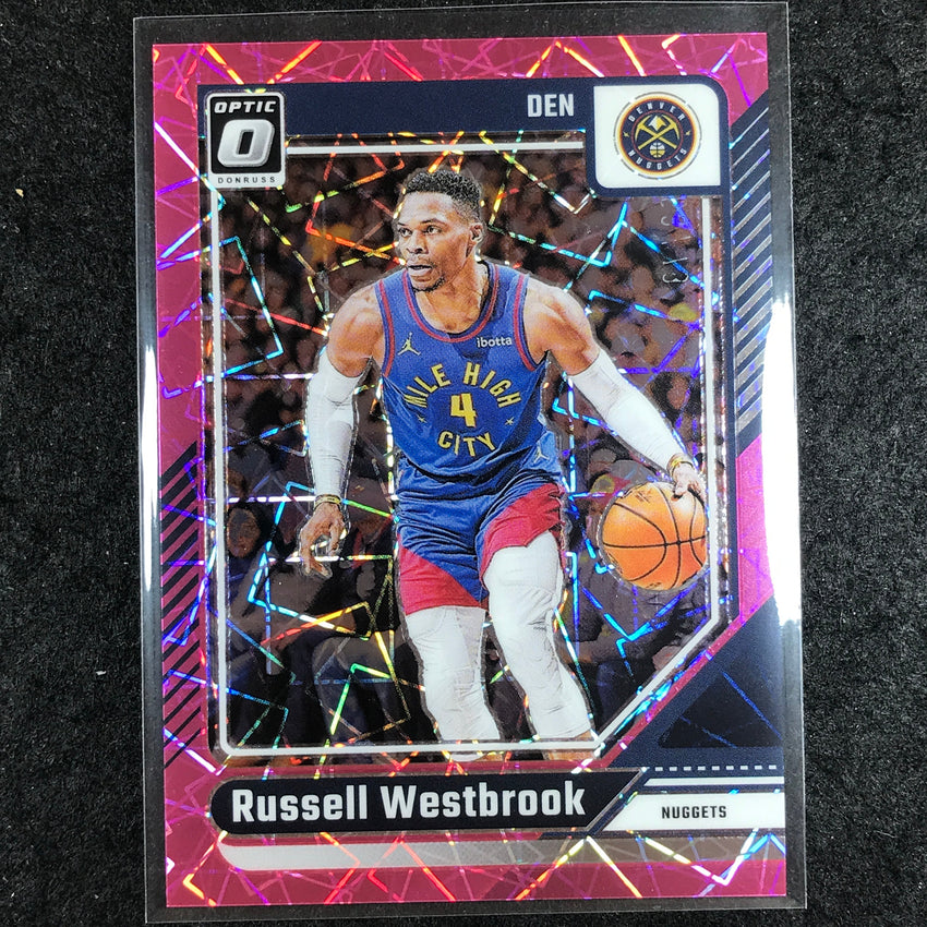 2024-25 Donruss Optic RUSSELL WESTBROOK Base Pink Velocity 25/79 #15