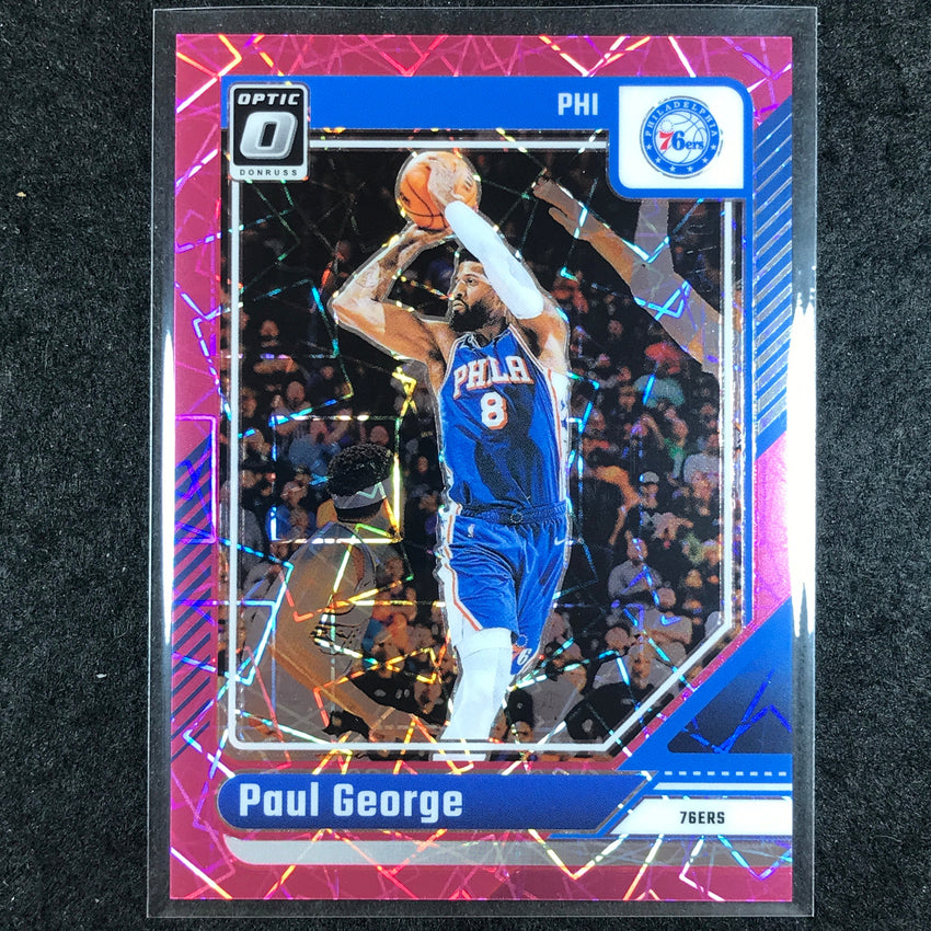 2024-25 Donruss Optic PAUL GEORGE Base Pink Velocity 66/79 #110