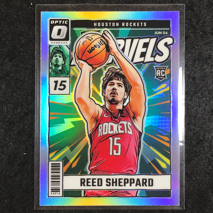 2024-25 Donruss Optic REED SHEPPARD Net Marvels Rookie Silver Holo #4