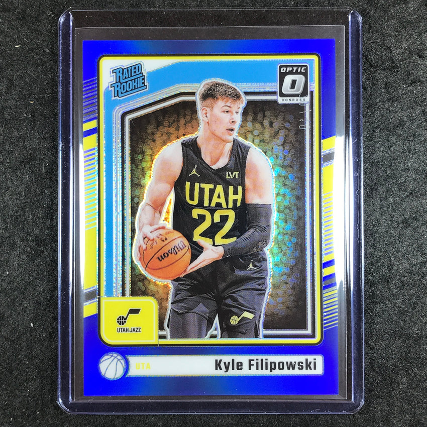2024-25 Donruss Optic KYLE FILIPOWSKI Rated Rookie Blue 40/49 #300